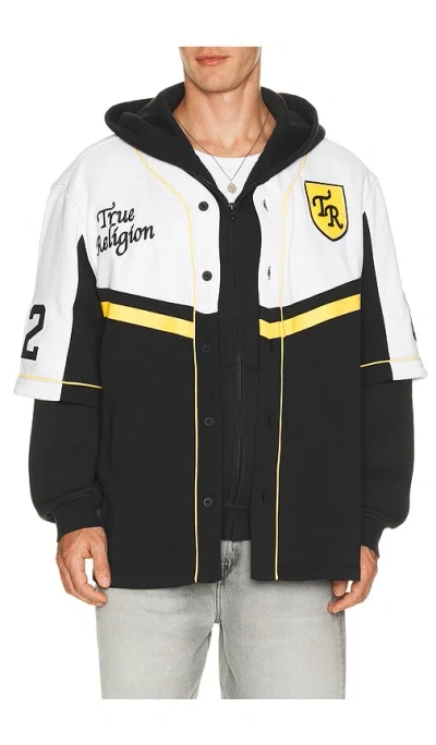 True Religion Shirt Sleeve Baseball Jersey In Multi
