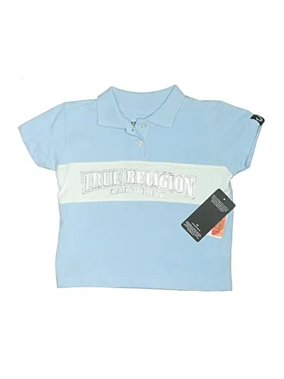 True Religion Kids' Short Sleeve Polo Shirt In Blue