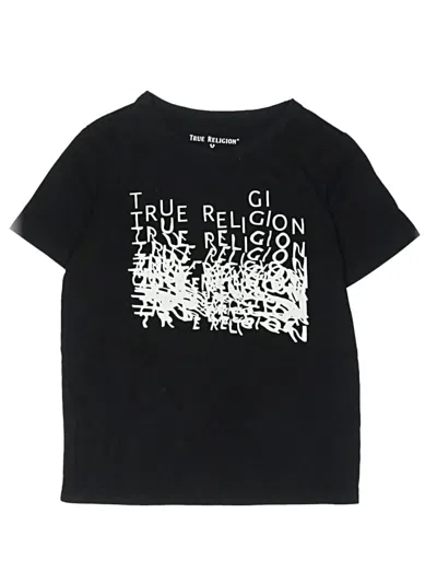 Pre-owned True Religion Kids' Short Sleeve T-shirt In Black