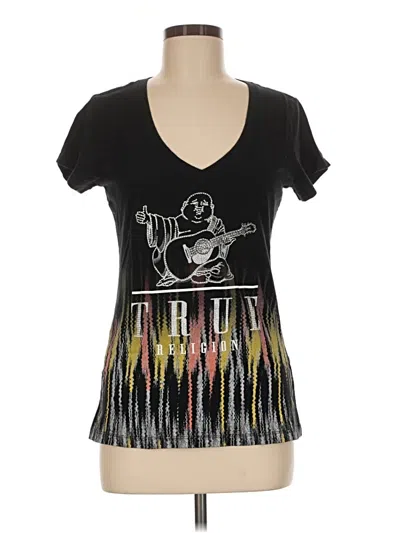 Pre-owned True Religion Short Sleeve T-shirt In Black
