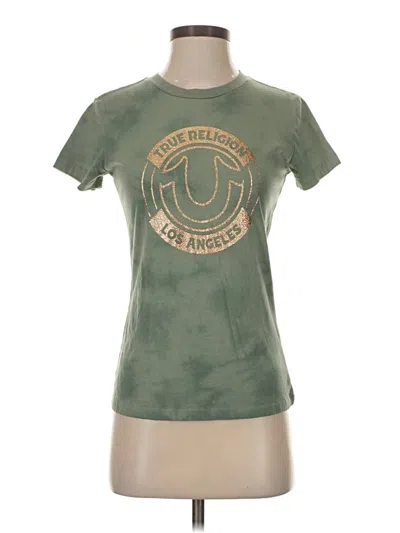 Pre-owned True Religion Short Sleeve T-shirt In Green