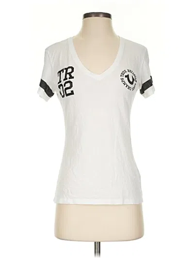 Pre-owned True Religion Short Sleeve T-shirt In White