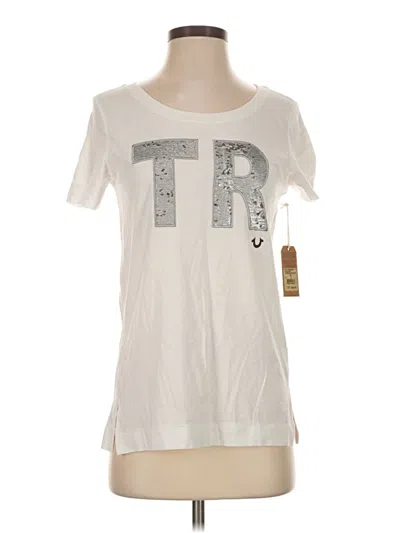 True Religion Short Sleeve T-shirt In White