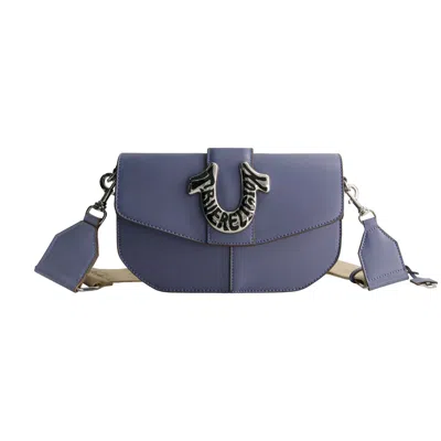 True Religion Shoulder Bag With Signature Logo Accent In Blue