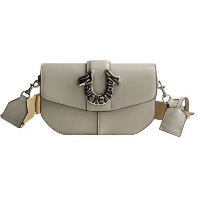 True Religion Shoulder Bag With Signature Logo Accent In Grey