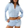 True Religion Shrunken Zip Hoodie