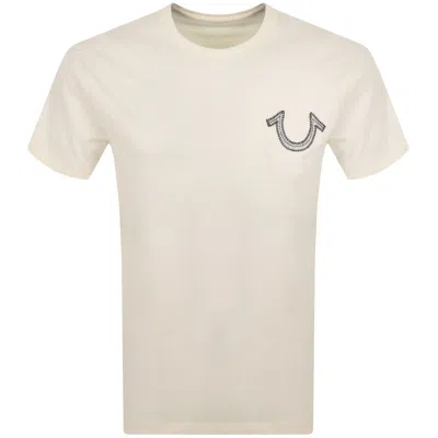 TRUE RELIGION TRUE RELIGION SKELETON HORSESHOE T SHIRT WHITE