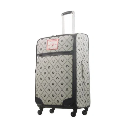 True Religion Soft Sided 31" Expandable, Spinner Luggage Buddah Patch