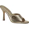 True Religion Women's Sophia Open Toe Heel In Gold
