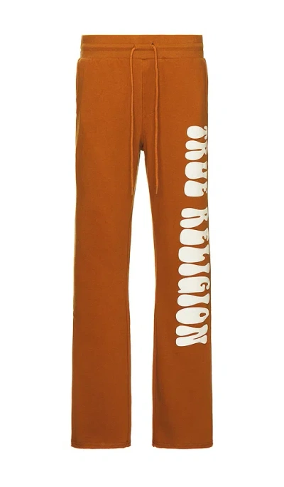True Religion Stacked Puff Straight Pant In Caramel Cafe