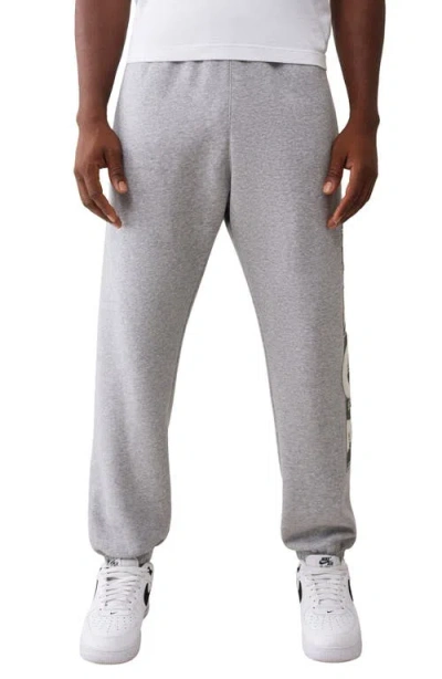True Religion Standard Cotton Blend Joggers In Gray