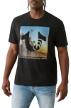 True Religion Standard Logo Graphic T-shirt In Black