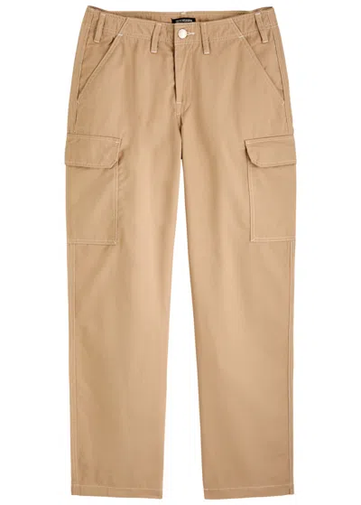True Religion Straight-leg Twill Cargo Trousers In Sand