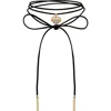 True Religion Suede Choker Necklace In Black