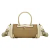True Religion Suede Mini Duffel Crossbody In Beige