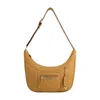 True Religion Suede Pu Zip Top Hobo In Multi
