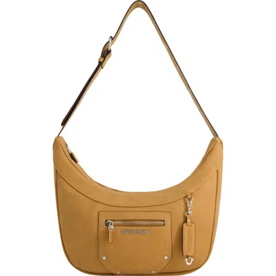True Religion Suede Zip Top Hobo