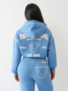 True Religion Super Qt Relaxed Zip Up Hoodie