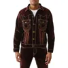 True Religion Men's Oversized Super T Velvet Jacket In Brown