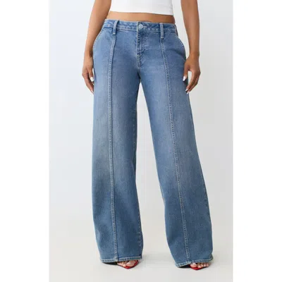True Religion Super T Seamed Cargo Baggy Wide Leg Jeans