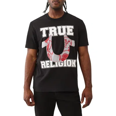 TRUE RELIGION TRUE RELIGION TERRY APPLIQUÉ GRAPHIC T-SHIRT