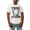 True Religion Terry Appliqué Graphic T-shirt In White