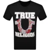 True Religion Men's Terry Horseshoe Appliqué T-shirt In Black