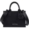 True Religion Top Handle Box Tote Bag In Black