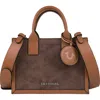 True Religion Top Handle Box Tote Bag In Brown