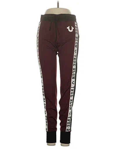 Pre-owned True Religion Track Pants In Burgundy