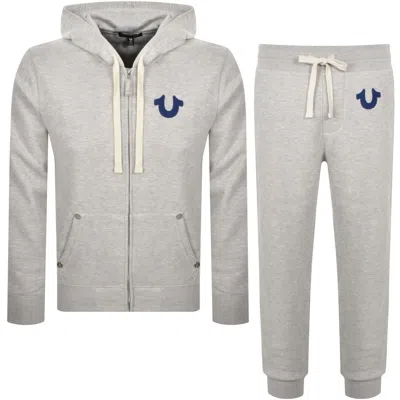 True Religion Tracksuit Grey In Gray