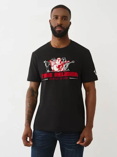 True Religion Triple Buddha T-shirt In Black