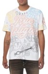 True Religion Trophy Graphic T-shirt In Multi