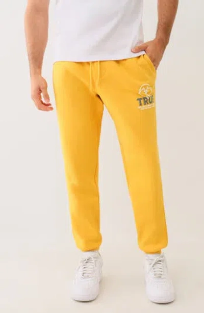 True Religion True Joggers In Mineral Yellow