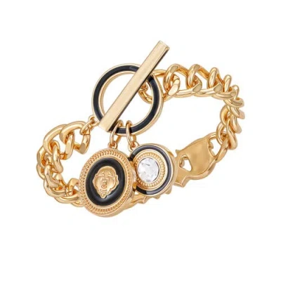 True Religion True Logo Charm Bracelet In Gold