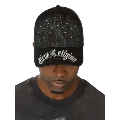 True Religion Truely Blessed Crystal Hat In Black