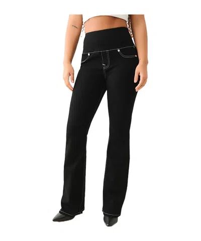 True Religion Truly Snatched Becca High Rise Bootcut Jean In Black
