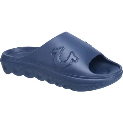 True Religion Tupac Molded Slide In Blue