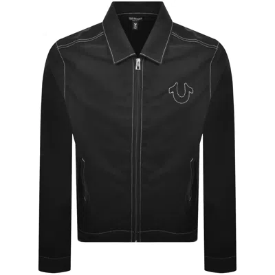 True Religion Twill Bomber Jacket Black
