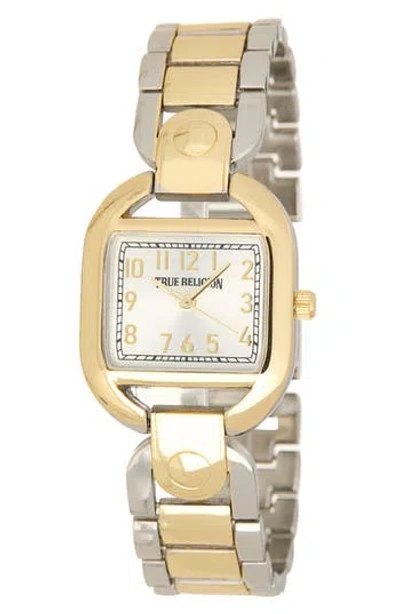 True Religion Two-tone Bracelet Watch, 33mm In Gold