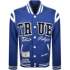 True Religion Uni Varsity Jacket Mazarine Blue