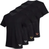 True Religion V-neck Undershirts 4 Pack In Black