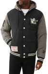 True Religion Men's Varsity Hooded Puffer Jacket In Multi