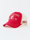 True Religion Varsity Trucker Hat In Red