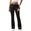 True Religion Velour Bootcut Track Pants In Black