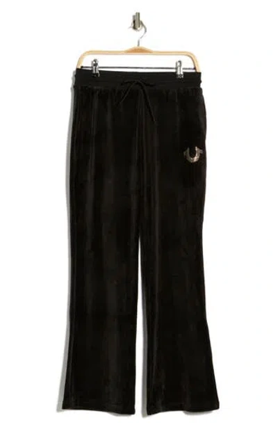 TRUE RELIGION TRUE RELIGION VELOUR STRAIGHT LEG PANTS