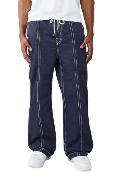 True Religion Vinny Nylon Track Pants In Blue