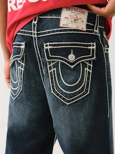 True Religion Vinny Rope Stitch Ultra Baggy Short