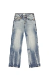 True Religion Vinny Super T Flap Jeans In Blue