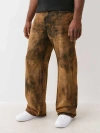 True Religion Vinny Super T Ultra Baggy Jean In Brown